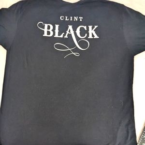 Clint Black.XXL Black Concert Tee.